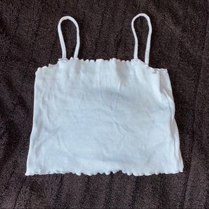 Cropped baby blue tank